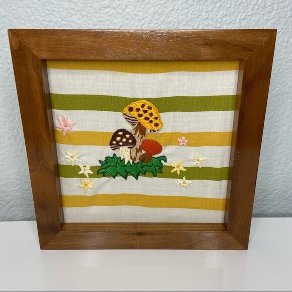 Handmade Other - Handmade Retro Style Mushroom Fiber Art